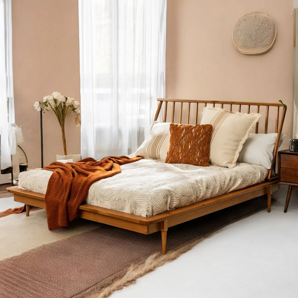 Ameya Solid Wood Queen Bed