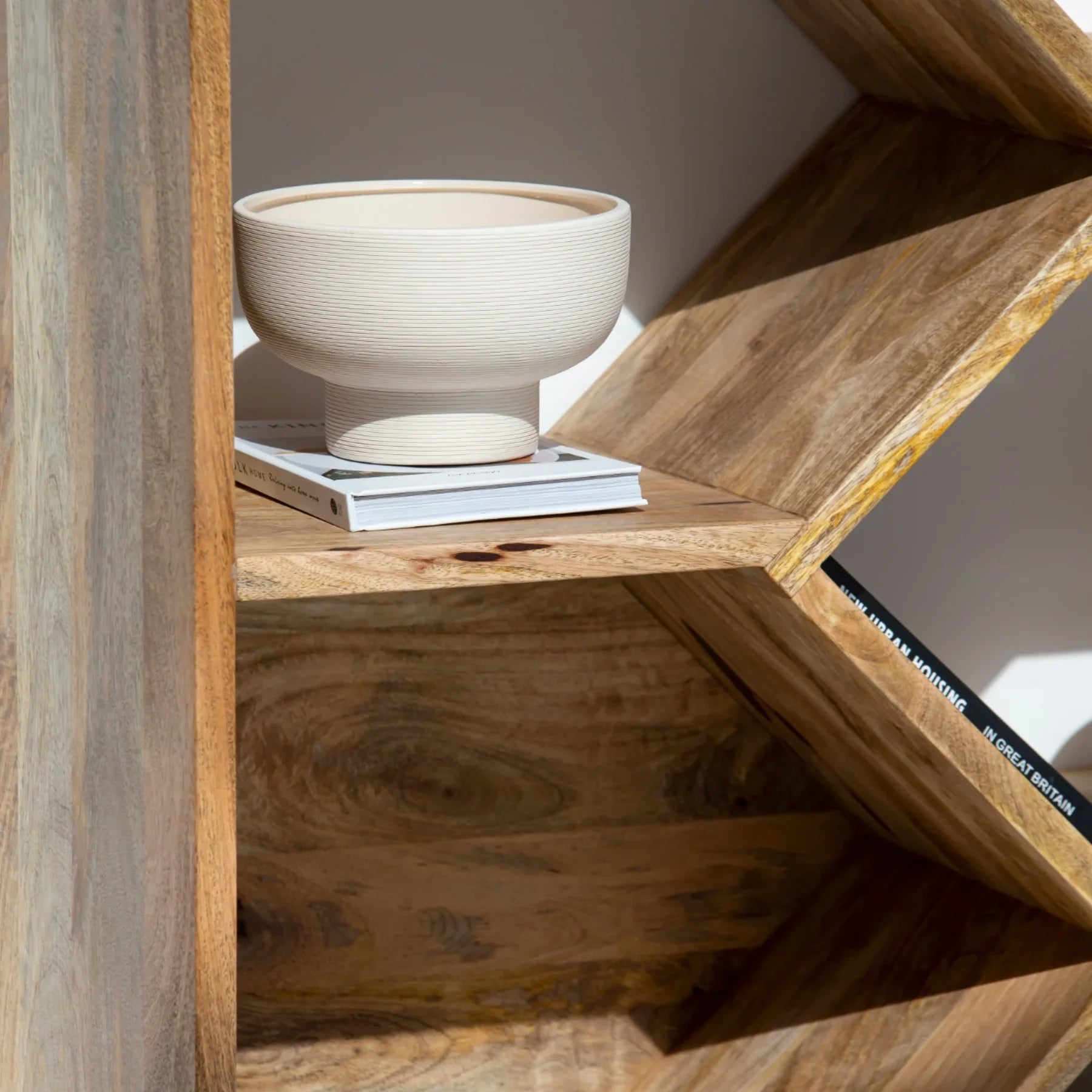 Unique Wooden Display Shelves Unit