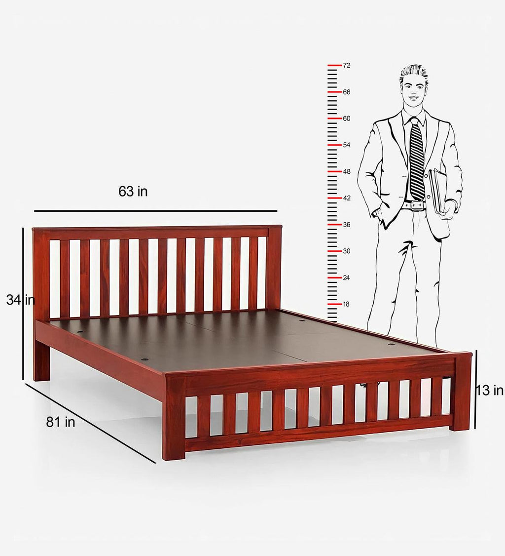 ANYA QUEEN SIZE SHEESHAM WOOD BED